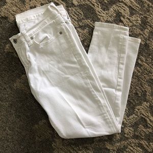 Lucky Brand Brooke Ankle white jeans size 28/6